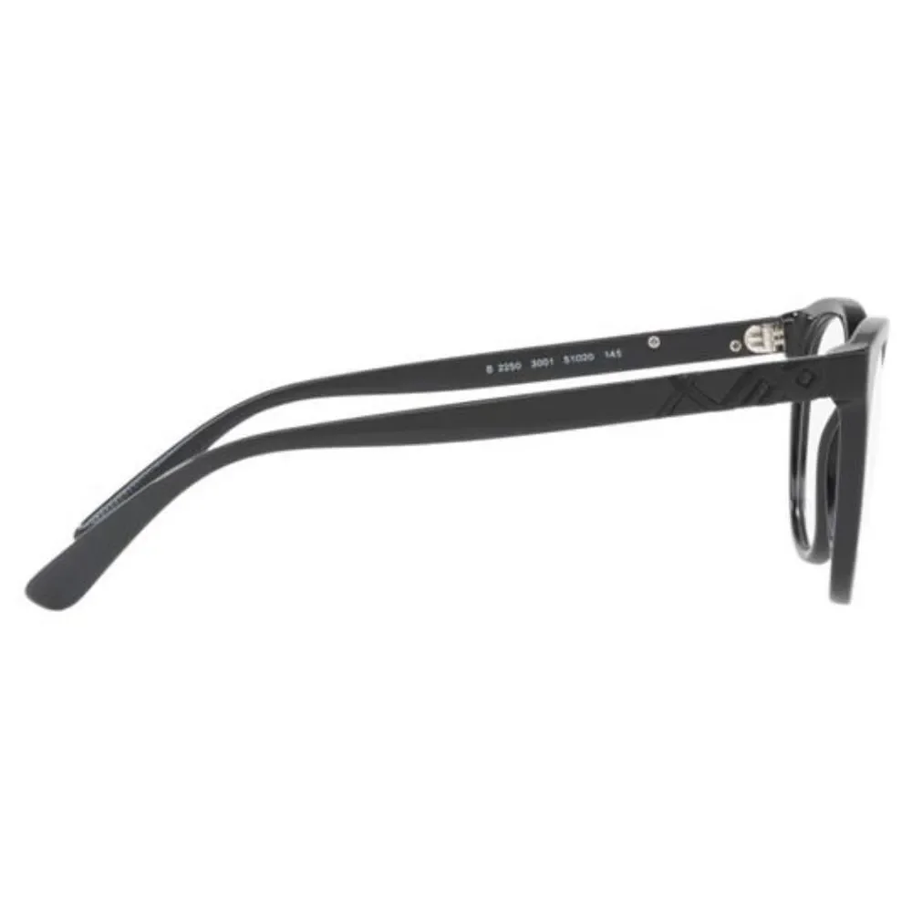 Burberry Round Style Eyeglasses Black w/Demo Lens